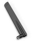 Indoor OmniDirectional Whip Antenna For Cell Signal Booster, FMale Connector, 50 Ohm Wideband, 698 MHz To 2700 MHz, black antenna
