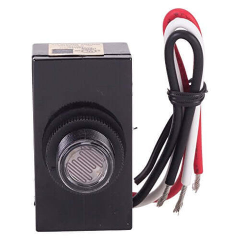 Tork RKP301 Outdoor 120-Volt Button Photocontrol Dusk To Dawn Sensor with wiring for exterior lighting