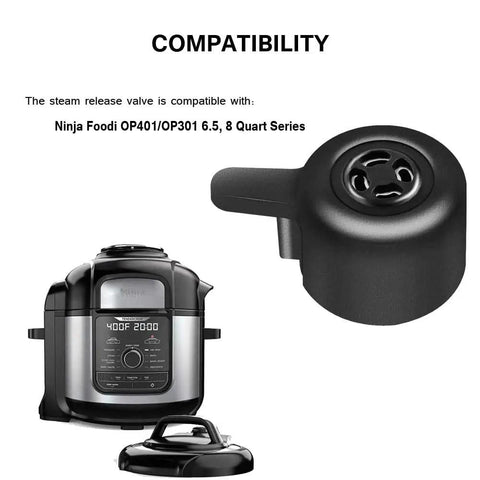 Steam Release Valve Handle For Ninja Foodi OP401 OP301 6.5 And 8 Quart Pressure Cooker Replacement Part Accessories