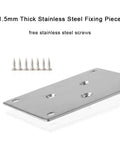 1.5mm thick stainless steel fixing piece with free screws, ideal for securing solid wood furniture legs set for beds desks chairs and sofas eco friendly natural wood feet with built in floor protection mat built to take a beating heavy duty load bearing durable cabinet feet for bedrooms and offices.