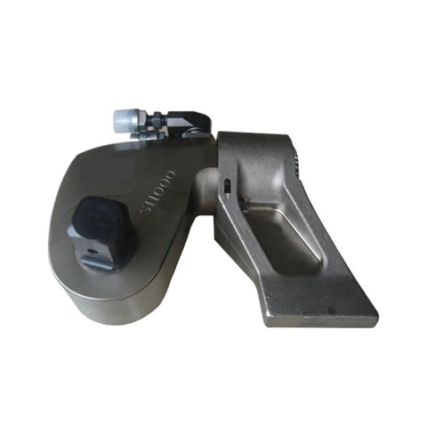 Heavy Duty Hydraulic Torque Wrench With Steel Square Drive And Rapid Release Piston For Cranking Stubborn Fasteners In Workshops That Runs Smooth As Butter Without The Drama Or Space Limits, compact design, metal build.