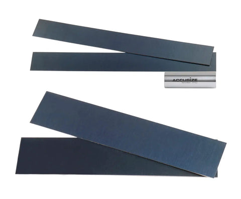 Ultra Thin Parallel Set 1/32 Inch Thick, 20-Pair Machinist Quality Parallels With 0.0001 Inch Parallelism And 0.001 Inch Height Accuracy, Size Range From 1/2 Inch To 1 11/16 Inch In 1/16 Inch Increments
