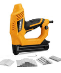 Pro Grade 18 Gauge Electric Brad Nailer And Stapler Workhorse Featuring Smooth Operation And Adjustable Depth Control with fasteners.