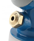 Close-up of brass fitting on Heavy Duty Zinc Alloy 1 Inch Nozzle Gun With 360 Degree Adjustable Rotating Sprayer.