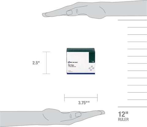 First Aid Only eye cups, non-sterile, 10-pack box for standalone first aid or kit refills