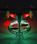 Alien Spaceship X51 Gyro Tricopter Rc Drone With 2 4Ghz Control, 3D Flip Stunts, Led Flash Lights, Dual Speed 4Ch Quadcopter