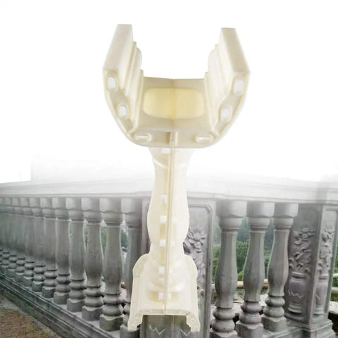 35.04 Inch Long Roman Column Mold For Concrete And Plaster Casting Durable ABS Balustrade Railing Pillar Form For Patio Path