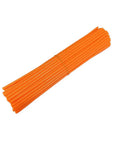 72 Pack Dirt Bike Spoke Covers For Dirt Bikes And Mountain Bikes, Easy Trim Spoke Protectors, Durable Wheel Covers, Orange