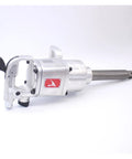 Heavy Duty 1 Inch Air Powered Impact Wrench Featuring Super Slick Trigger Controls And Cushioned Grip Handle For Hella Fast Tire Swaps Or Professional Garage Repair Projects With Killer Torque Output All Day Long, showing metal construction.