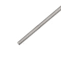 HiPicco 3/8-24 304 stainless steel fully threaded rod, 12 in long, angled side view