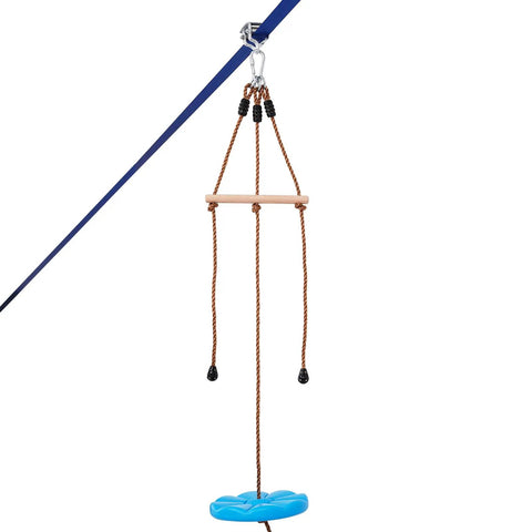 52 Ft Backyard Zipline Kit For Kids And Adults Up To 330 Lb With Quick Setup Swing Seat Handlebar Nylon Safety Harness