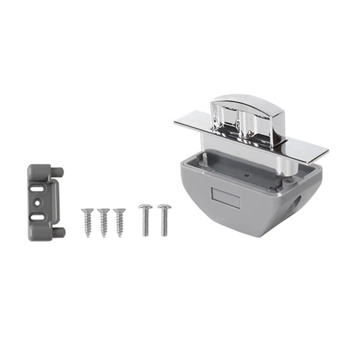 Push Button Cabinet Latch Lock For Yachts And RVs Keyless Cupboard Catch with screws, marine grade, weatherproof