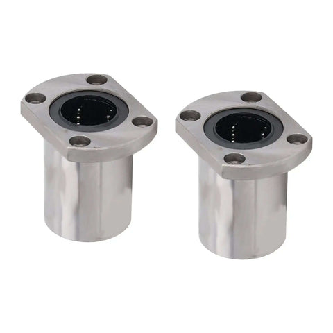 Top Tier Omquot LMH25UU Linear Motion Bearing Set Features Heavy Duty High Load Capacity And Low Friction For Smooth Digital Equipment Operation With Stable Ellipse Flange Precision Design For Any Machine Project, two LMH25UU flange bearings