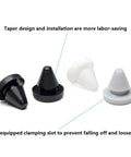 Cool Silent T-Plug Silicone Rubber Stopper Kit For Door Gaskets And Hole Plugs, White Muffler Eyelets For Pipes, Sheets, Screws, And Machinery With NonStandard Custom Options To Block Noise And Collision Damage, tapered cone plugs