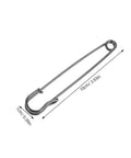 Bold 50pcs Heavy Duty Iron Safety Pins For Sweater Clips and Jacket Closures Plus Retro Brooches For DIY Crafters and Industrial Work Projects That Actually Stay Put No More Dropped Items displayed in size 10cm x 1cm.