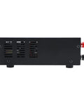 Side view of the 13.8V 30A DC Power Supply with Analog Regulation for bench use, showing metal casing and connectors