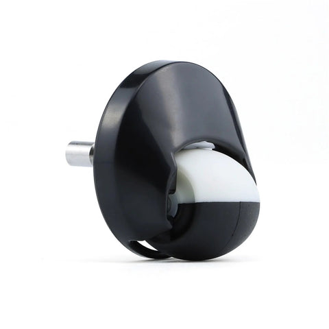 Front wheel caster assembly for Roomba, black housing with white wheel, compatible with 500–900 series