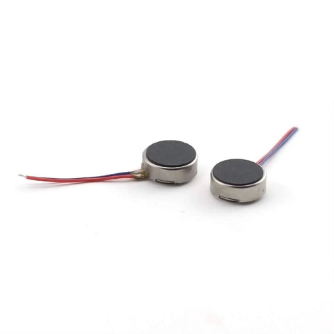 Two 10 Pack Micro Flat Vibration Motors 3V DC 12000RPM Two Wire Tiny Pager Vibe Motors for Mobile Phones