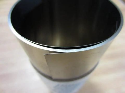 Steel Shim Stock Roll 6 Inch By 100 Inch Full Hard Cold Rolled Pro Grade Metal Shim Pack Of 1 Made In The USA close-up view