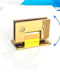 Sturdy 304 Stainless Steel Frameless Glass Hinge Clip Solid Precision Cast 90 Degree T Shape For Shower Enclosures Durable