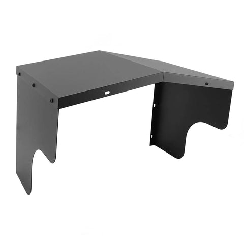 Heavy Duty Steel EV Charger Roof Cover Universal Wall Mount Awning For Standard Charging Stations nearby with smooth edges.