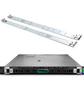 Dual Intel Xeon Processing In A Compact 1U Rack Server Loaded With One Terabyte DDR5 RAM And A Massive Sixty One Terabyte SATA SSD Build with rack rails.
