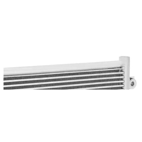 Heavy Duty Transmission Oil Cooler For Chrysler 200 Models Built For 3.6L And 2.4L Engines Covers Years 2015-2016 Keeps V8 Cool And Smooth Under Tough Daily Grind. silver aluminum transmission oil cooler with side mount tab