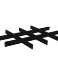 Adjustable 12 grid velvet jewelry divider for tidy accessory storage, black fabric design, suitable for vanity drawer use.
