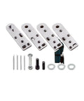 Concealed Bookcase Door Pivot Hinge Kit 500 Pound Capacity Heavy Duty Hidden Door Hardware with screws and metal plates