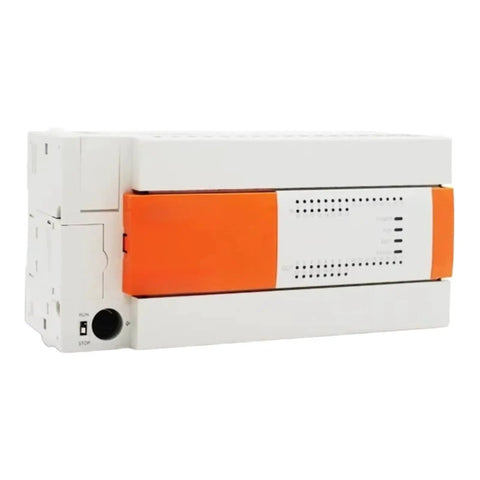Plug And Play Programmable PLC Controller Compatible With MD3F And Replaceable FX3U Module For Industrial Automation Rugged Reliable Control System With One Color CPLD Display, front view