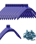 Durable Plastic Pigeon Perch Stand With Screws, 10 Sets Of Bird Perches for Pigeons and Doves, featuring screws for installation.