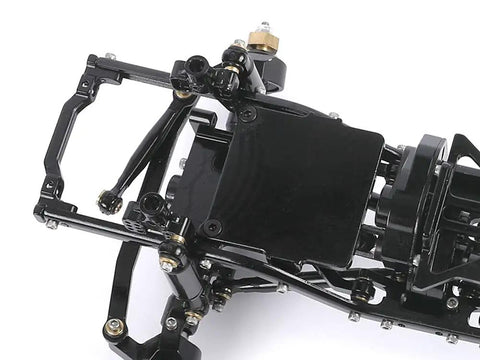 Beefy Aluminum Adjustable Shock Tower Mount Set For 1/24 RC Crawler Axial SCX24 Upgrade Kit Black CNC Machined brackets detail