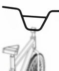 Riser BMX Handlebar 22.2mm for mountain street bikes, 680mm length, matte black aluminum alloy bar with 7/8 inch clamp