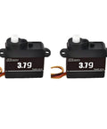 Rock Solid Three Point Seven Gram Digital Servo Featuring Plastic Gears And A Coreless Motor For Fixed Wing Remote Control Cars Helicopters And Robots Hella Smooth High Precision Dual Pack with two digital servos.