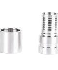 E Type 1.5 Inch Cam and Groove Quick Connect Hose Fitting 304 Stainless Steel Male Coupler for Hydraulic Systems and Water Lines Durable Metal Quick Connect Easy Hookup, two-piece view