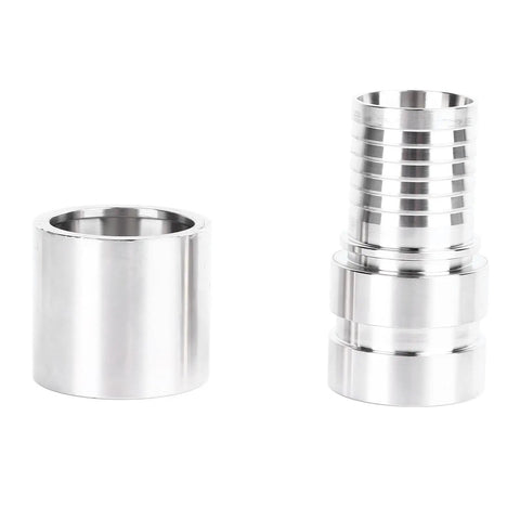 E Type 1.5 Inch Cam and Groove Quick Connect Hose Fitting 304 Stainless Steel Male Coupler for Hydraulic Systems and Water Lines Durable Metal Quick Connect Easy Hookup, two-piece view