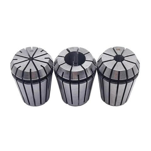 Three Piece ER25 Spring Collet Set One Half Inch One Quarter Inch One Eighth Inch High Precision For CNC Engraving Milling Lathe Chuck Tool Kit