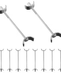 Galvanized Steel Countertop Joiner Connectors Kit Of 10 For Benchtop And Furniture Drawbolt Style Fasteners