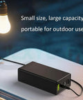 Built Tough For The Long Haul 24V Rechargeable Lithium Backup Battery Pack With Water Resistant Shell For EV And Tools 4000 Mah To 6400 Mah Capacity Zero Hassle Swap next to an illuminated light.
