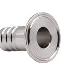 DERNORD 2-inch tri-clamp to 1-inch hose barb adapter, SUS304 stainless steel, front view