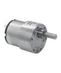 Heavy Duty DC Gear Reduction Motor Packing Serious High Torque And A Precision Gearbox For Smooth Quiet Operation Inside Smart Toilets Range Hoods And Car Mods At 45RPM 12V angle view showing compact design.