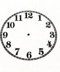 Zero Fuss Self Inking Craft Stamp Showing A Vintage Blank Clock Dial Design For Scrapbooking And Journal Projects That Amps Up Your Creative Flow With Super Clean Prints Every Time - vintage clock dial with Arabic numerals