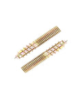Close-up of 40 Pack M5 Double Headed Hanger Bolts For Wood Furniture Yellow Zinc Plated Dowel Screws M5x30mm