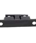 Front view of Double Ball Tension Roller Catch For Cabinet Doors Stainless Steel Adjustable Tightness Latch, black finish.