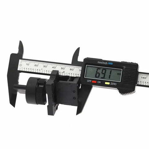 Caliper measuring Two Position Rotary Selector Switch With On Off Function, One Normally Open Contact, 10A At 600V AC