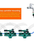 360 Degree Rotating Garden Sprinkler For Yard And Lawn, Automatic Sprinkler With Wide Area Coverage, Easy Hose Hookup