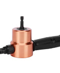 Double Headed Metal Nibbler Drill Attachment with ergonomic grip for sheet metal, tin, and roofing cuts, compatible with 20V shears.