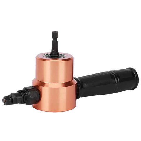 Heavy Duty Electric Nibbler Tool For Thin Metal Sheets, Steel, And Aluminum. Compact design with a sturdy handle for easy gripping.