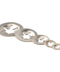 200 Pcs 304 Stainless Steel Internal Tooth Lock Washers Star Shaped Heavy Duty Set For Industrial Equipment Bearings And Machinery Five Size Kit 2x6mm 5x6mm 3x9mm 4x12mm 5x14mm, assorted sizes
