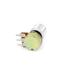 2 Piece 5K Ohm Linear Taper Rotary Potentiometer Kit with Knurled 6 mm Shaft for Top Adjustment, side view